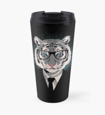 Hipster Tiger Face Travel Mug