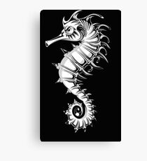 Sea horse black and white Canvas Print