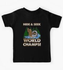 Bigfoot Riding Nessie - Sasquatch Loch Ness Monster T-shirt Kids Tee
