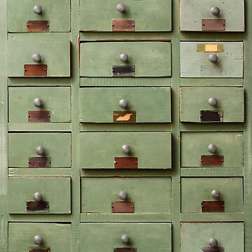 Wooden cabinet with drawers Stock Photo by sergeyskleznev