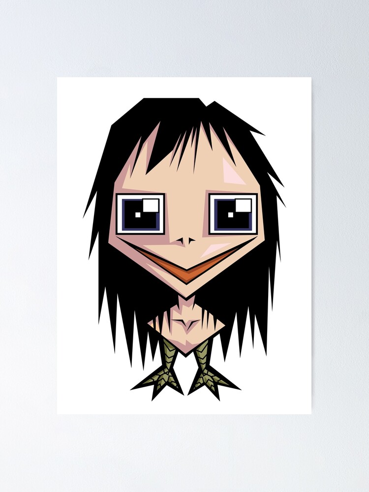 Momo Challenge How To Draw Easy Kawaii Poster By Lefad Redbubble