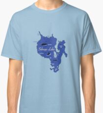 Sebago Lake, Maine Map Classic T-Shirt