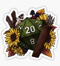 Pegatina Ranger Class D20 - Tabletop Gaming Dice