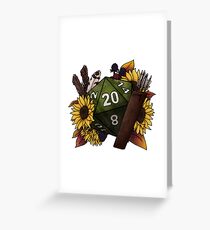 Tarjeta de felicitación Ranger Class D20 - Tabletop Gaming Dice