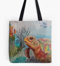 Sea Turtle Greetings Tote Bag