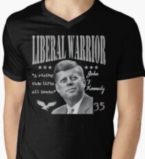 John F. Kennedy | Liberal Warrior | A rising tide lifts all boats Men's V-Neck T-Shirt
