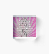 Trust Your Strength Acrylic Block