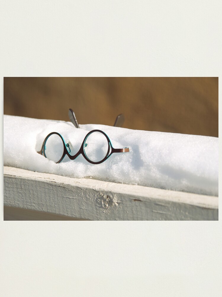 Alternate view of Glasses in the Snow Photographic Print