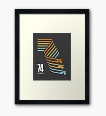 Lámina enmarcada Cartel de ciclismo retro de los años 70