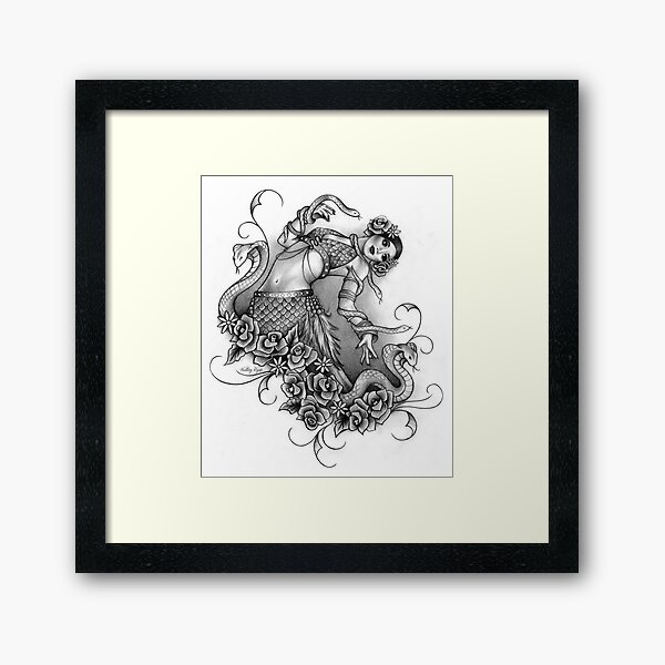 Snake Charmer Framed Art Print