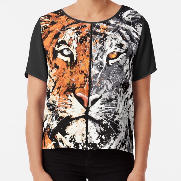 Tigre "Ange et démon" Top mousseline