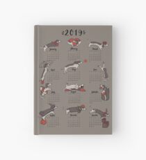 Cuaderno de tapa dura Dachshund year - calendario