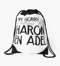 My hobby is listening to Sharon Den Adel Drawstring Bag