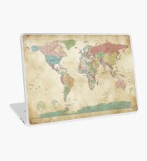 Political World Map Laptop Skin