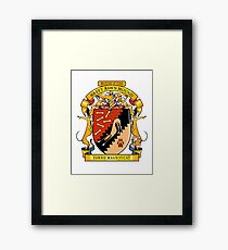 Greyhound Heraldry: Greyt Fawn Hound Framed Print