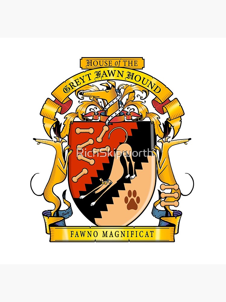 Greyhound Heraldry: Greyt Fawn Hound by RichSkipworth