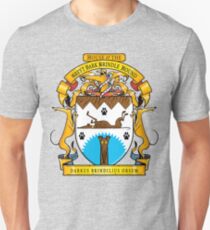 Greyhound Heraldry: Greyt Dark Brindle Hound Unisex T-Shirt