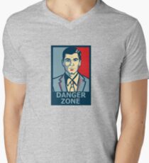 Sterling Archer Danger Zone Shirt Poster Sticker Men's V-Neck T-Shirt