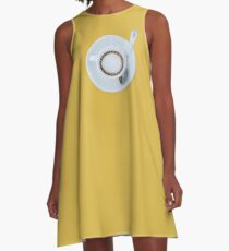 Cofee minimalistic A-Line Dress