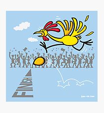 Chicken and Egg: scrambled forever? Photographic Print