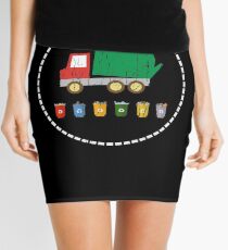 Recycling Stickers - Recycling Day - Recycling Reminder - Recycling Pick Up - Recycling Hexagon - Recycling Bins Mini Skirt