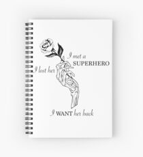 Superhero - Lauv (skeleton version) Spiral Notebook