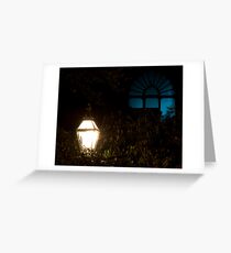 Night shot test 2 . Brighton Pavillion Gardens Greeting Card