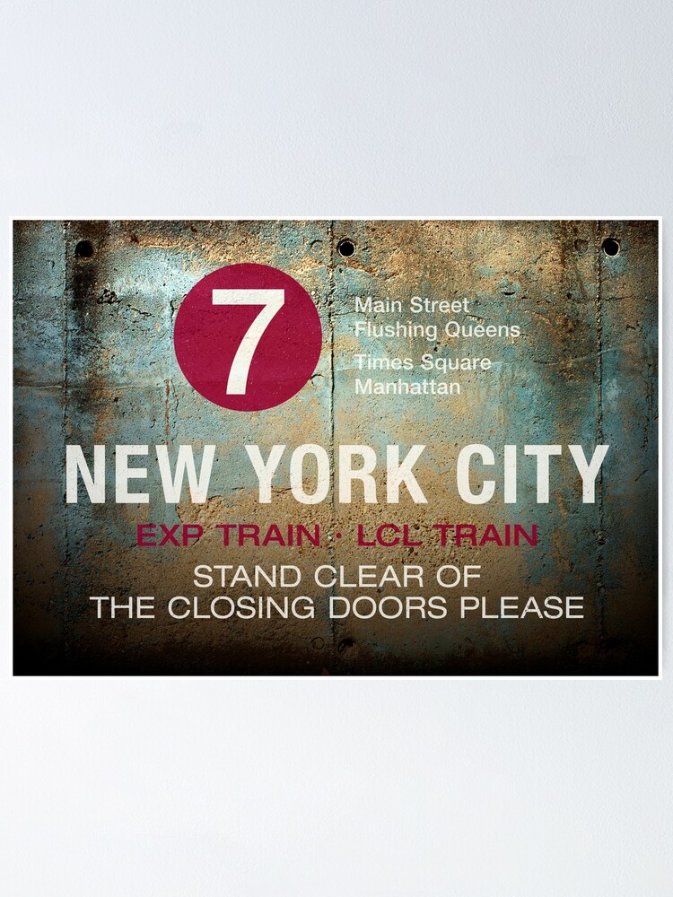 New York City Usa S Famous Metro Announcement Poster By Helen