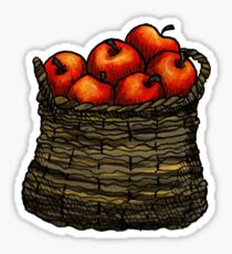 basket of apples Sticker