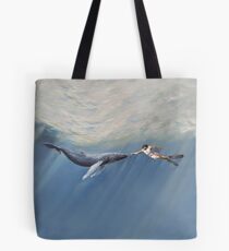 The Creation of Adam the Whale Tote Bag