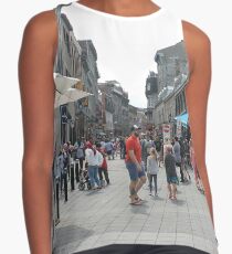 #Montreal #People #street #city #crowd #walking #urban #old #architecture #road #building #travel #shopping #traffic #blur #walk #business #tourism #woman #london Contrast Tank