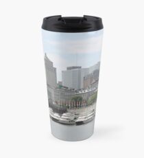 Old Port of Montreal #OldPort #Montreal #Old #Port #city #skyline #water #buildings #architecture #urban #building #harbor #cityscape #sky #downtown #skyscraper #business #river #view #panorama #boat Travel Mug