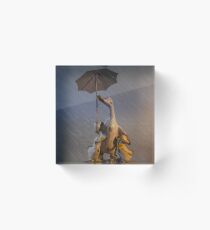 Quacking in the Rain Acrylic Block