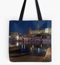 Vittoriosa Slip-way to Senglea by Night ------ Malta Tote Bag