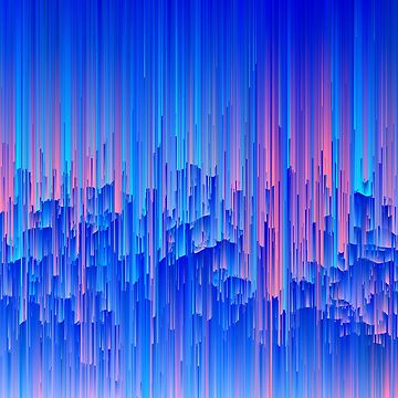 Artwork thumbnail, Glitchy Rain - Abstract Pixel Art by InsertTitleHere