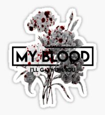 Twenty One Pilots My Blood Floral Sticker