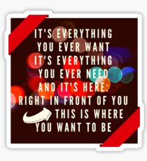 Everything You Ever Want Sticker