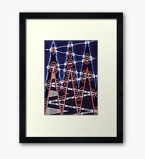 Bumper cars Framed Print