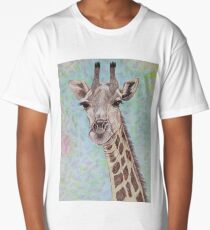 African Giraffe Long T-Shirt