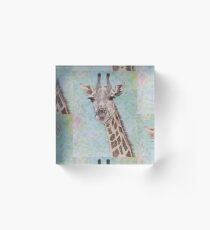 African Giraffe Acrylic Block