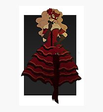 Masquerade Ann Photographic Print