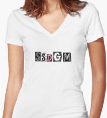 My Favorite Murder Podcast Fan, Stay Sexy Don't Get Murdered, SSDGM, True Crime, Murderino, MFM, Karen Kilgariff, Georgia Hardstark, F*ck Politeness, Serial Killers Fitted V-Neck T-Shirt