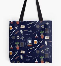 Owl and wand night Tote Bag