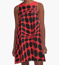 COME INSIDE (RED / BLACK) A-Line Dress