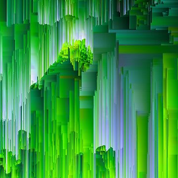 Artwork thumbnail, Nature Glitchin' - Abstract Pixel Art by InsertTitleHere