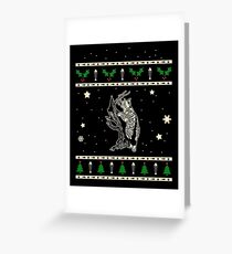 Christmas American Bobtail Cat Gift Greeting Card