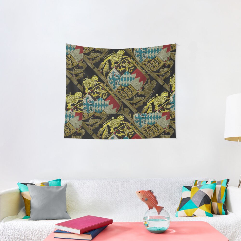 Symbol of Bavaria..Coat of Arms Tapestry