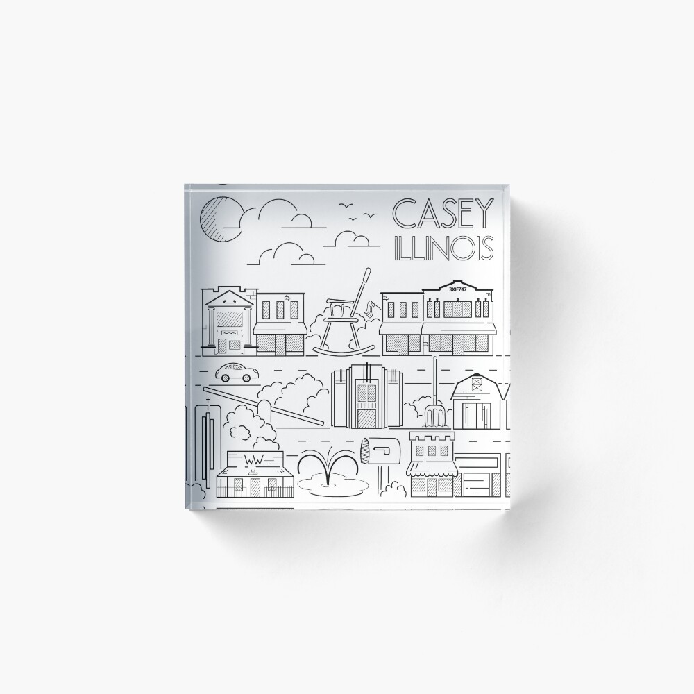 Town Line Art Acrylic Block
