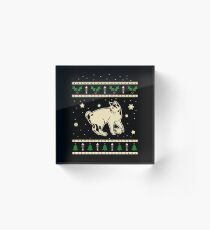 Christmas Japanese Bobtail Cat Gift Acrylic Block