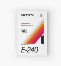 Retro VHS tape vaporwave aesthetic Hardcover Journal